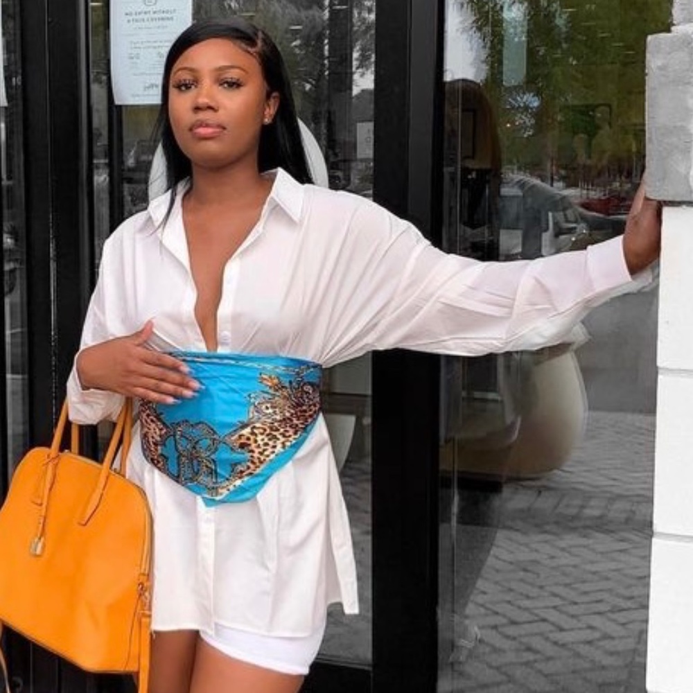 White Oversized Button Up Blouse